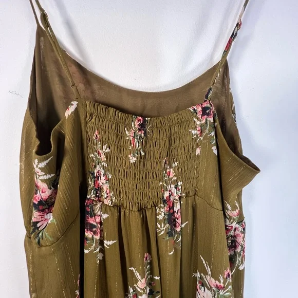 Madewell Cami Tier Midi Dress in Metallic Classic Corsage, L3323 - Picture 7 of 8